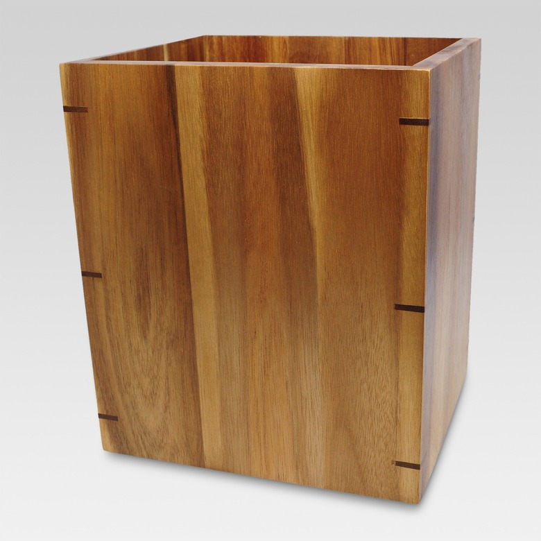 decorative accent wastebasket