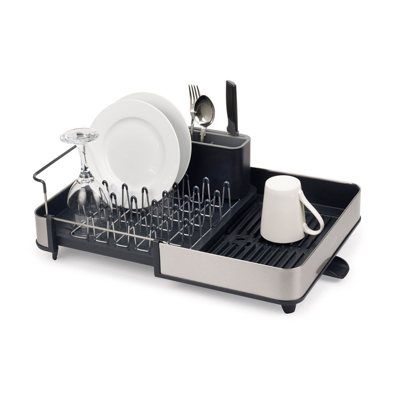 expandable steel dish rack for small kitchen