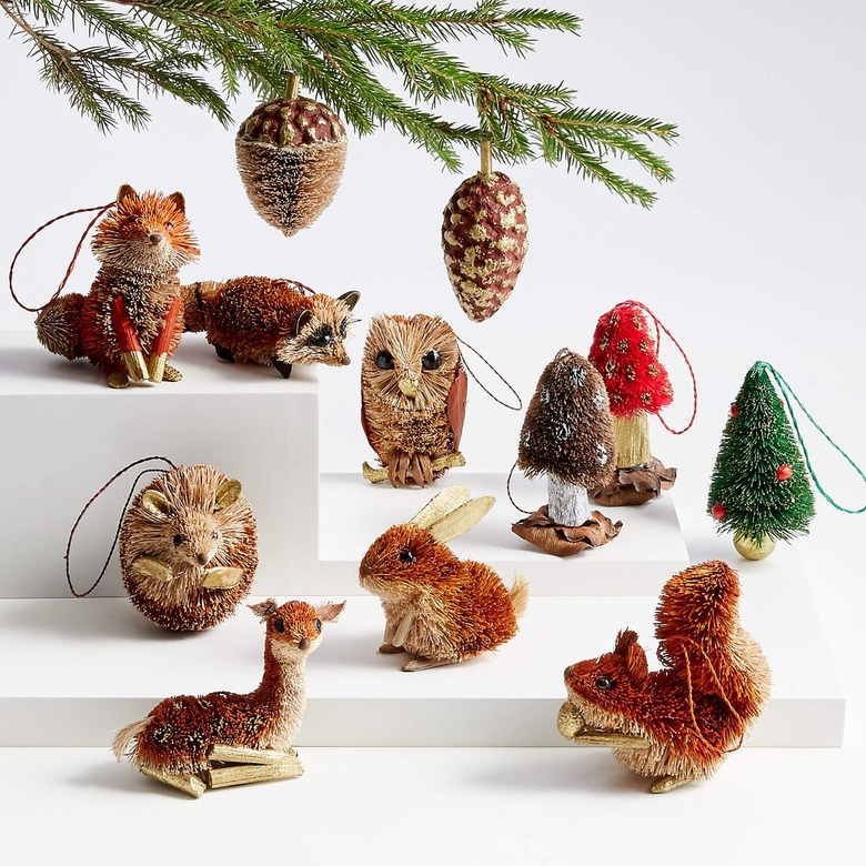 Woodland ornament set