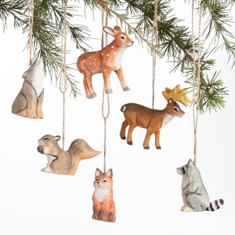 carved wooden ornaments