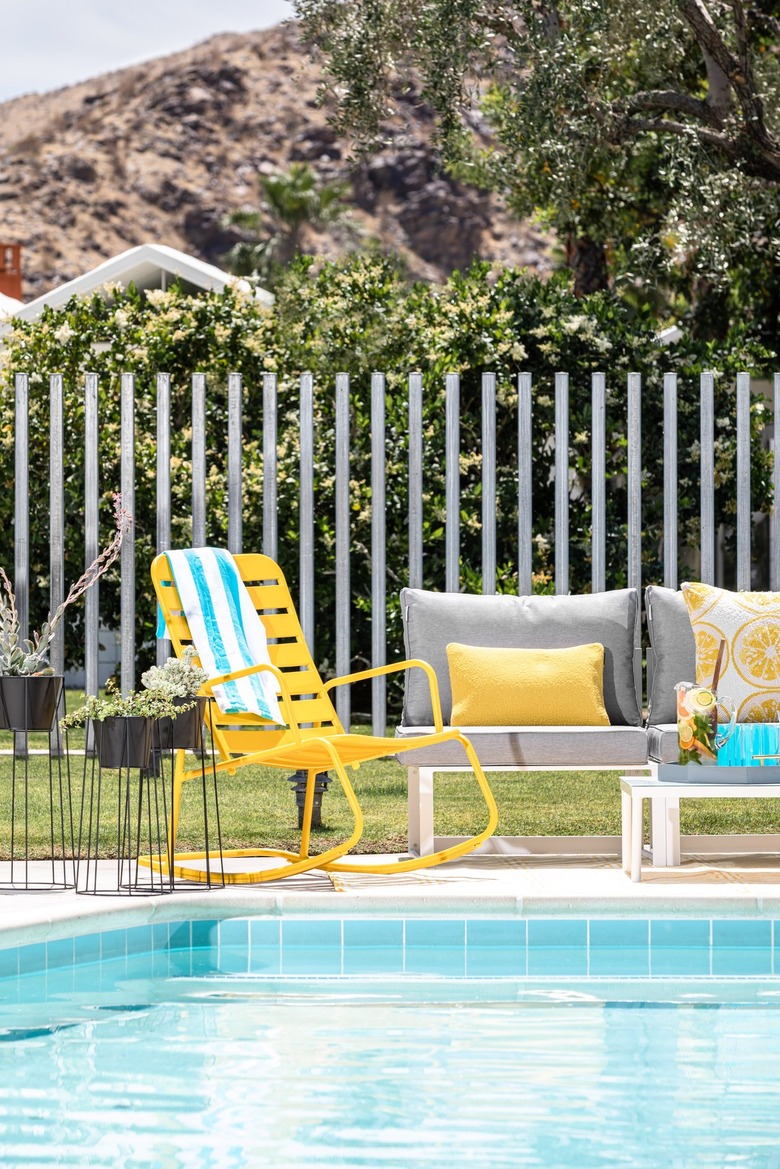 pool lounge with chair