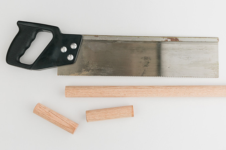 Cut the dowel down into multiple rods.