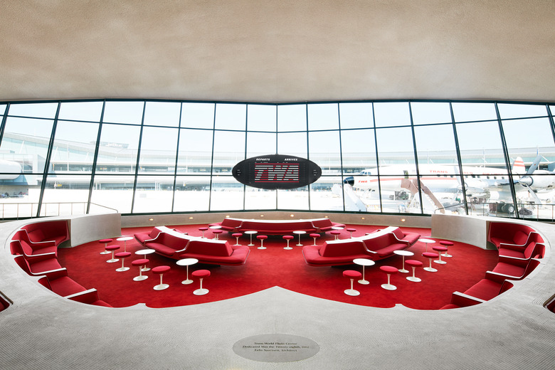 The Sunken Lounge at the TWA Hotel.