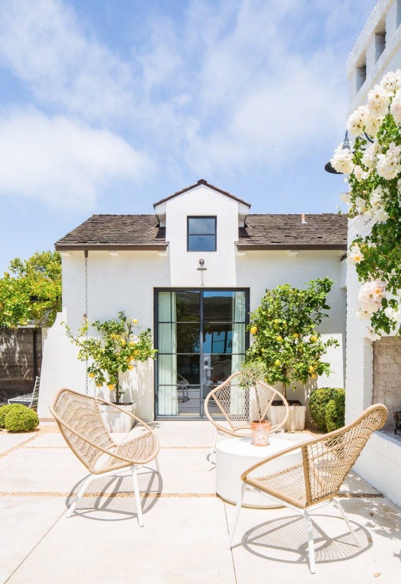 Patio with lounge chairs