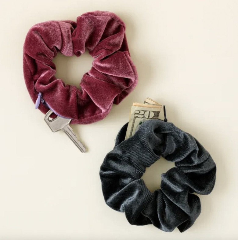 scrunchies with hidden pockets