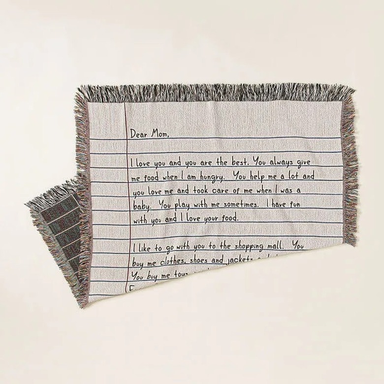 customized letter blanket