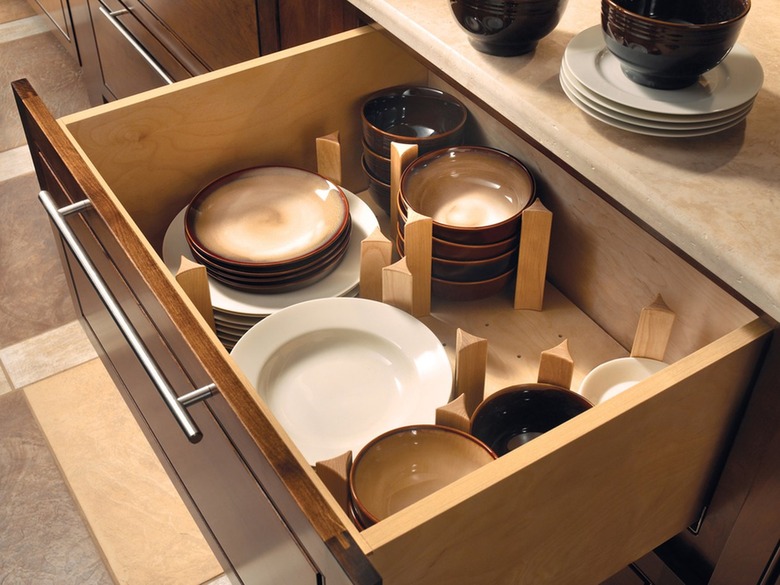 extra kitchen storage - pegged drawer organizer