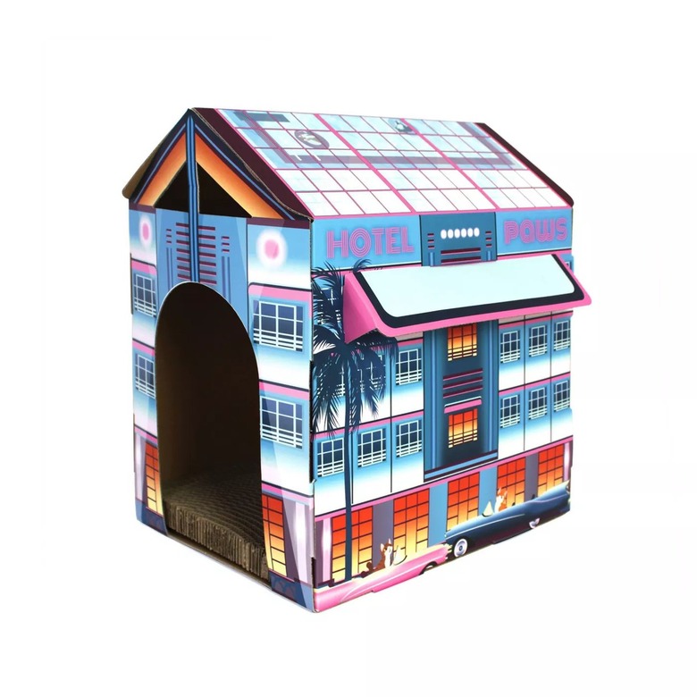 American Cat Club Miami Hotel Cat House with Scratchboard