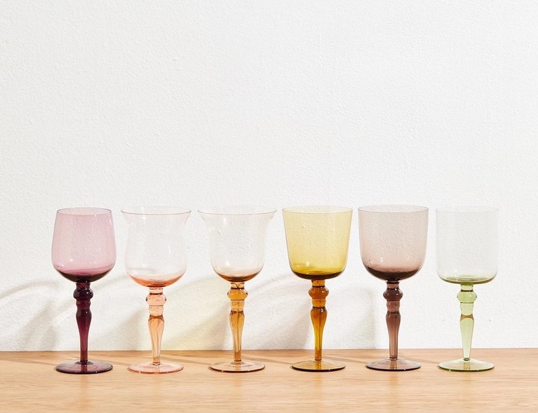 Colorful wine glasses