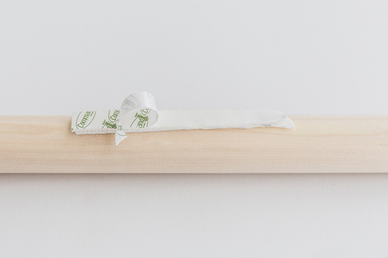 Remove the paper backing on the outside tabs.