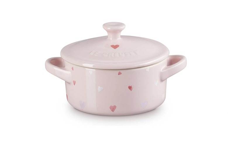 Le Creuset pink heart mini cocotte