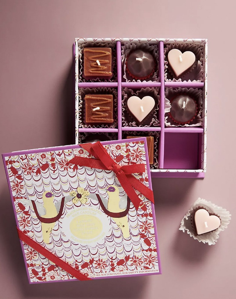 box of chocolates candle votives set