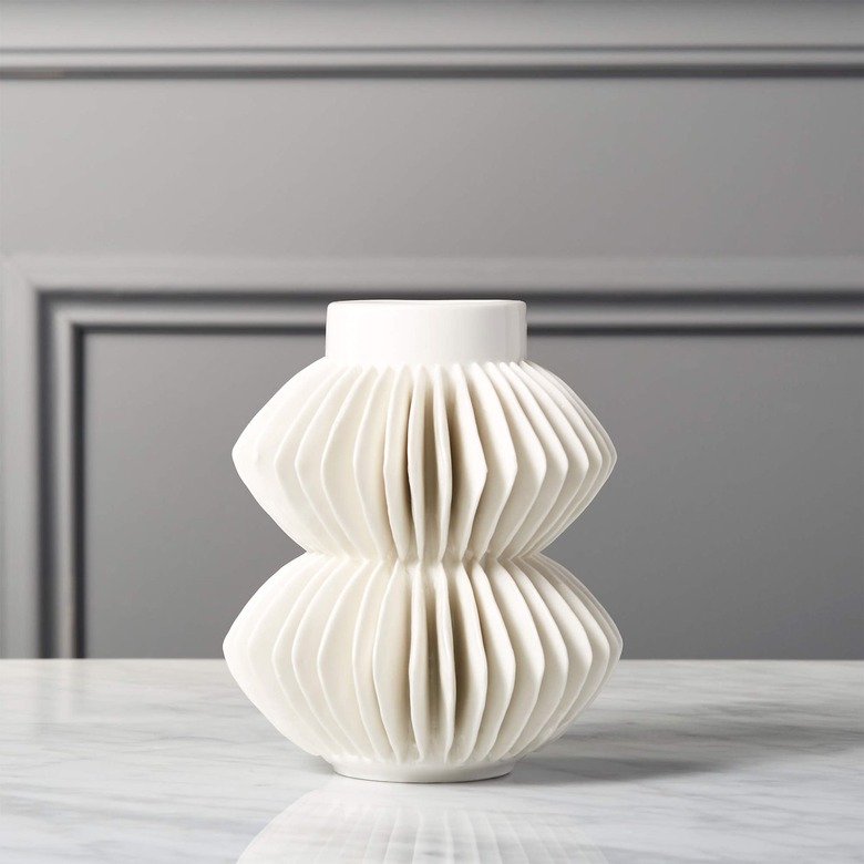 CB2 Celia White Vase