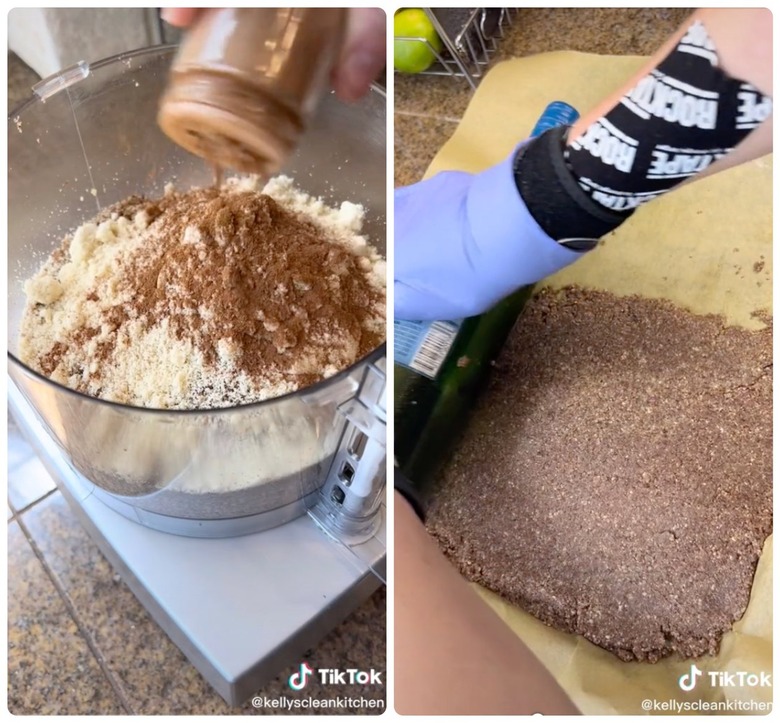 screenshots of raw vegan cinnamon rolls