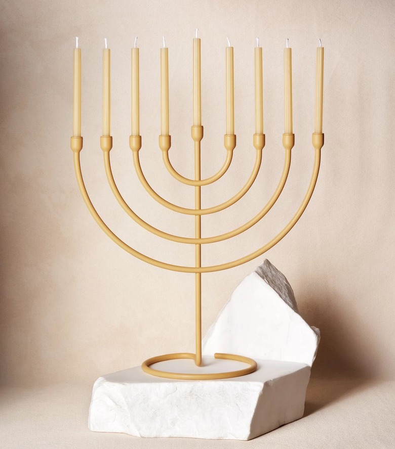yellow menorah