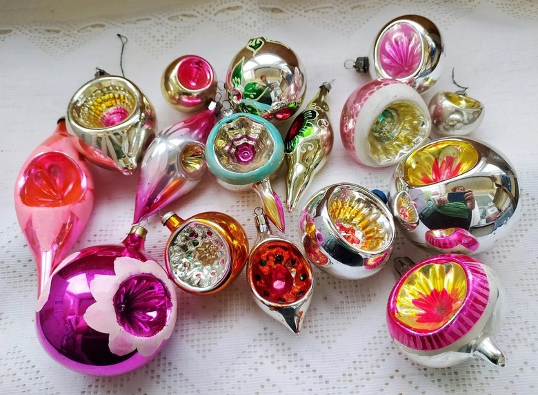 Bright vintage ornaments