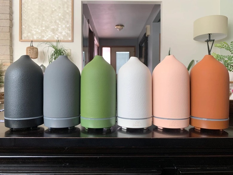 Essential oil diffusers in various shades