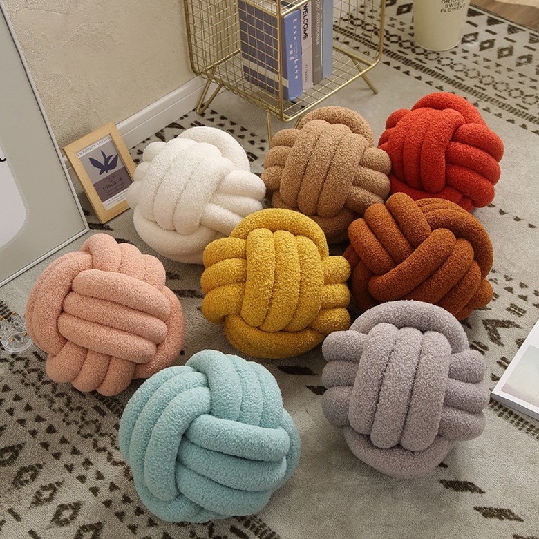 plush colorful pillows