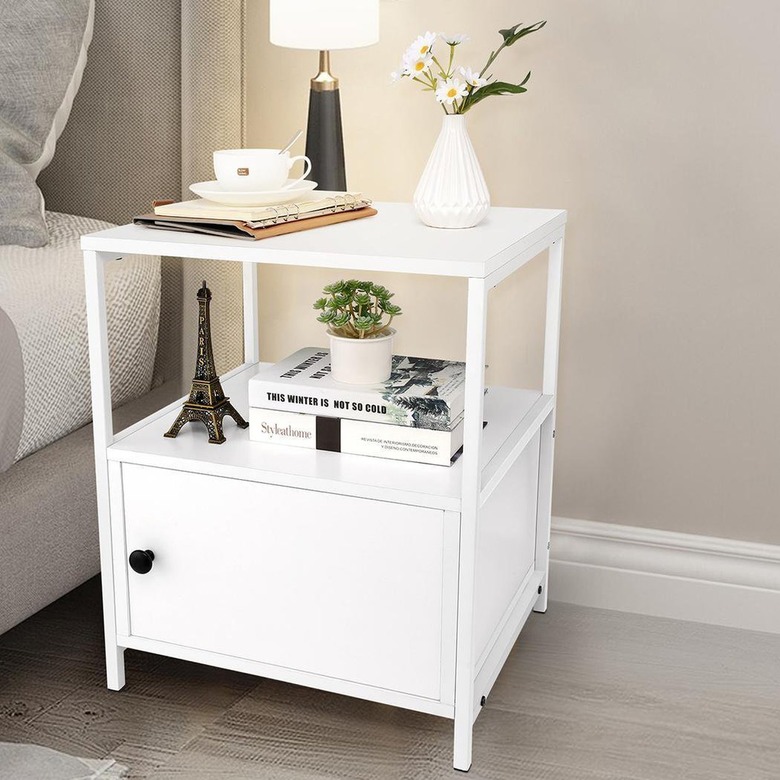 white farmhouse nightstand