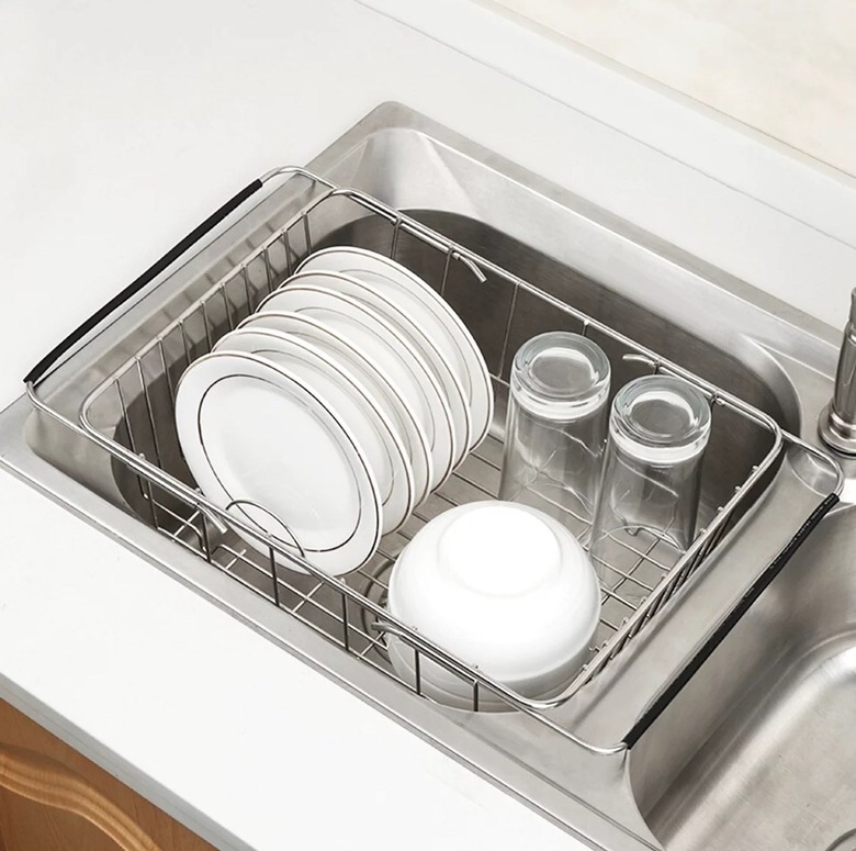 dish drying rack for sink