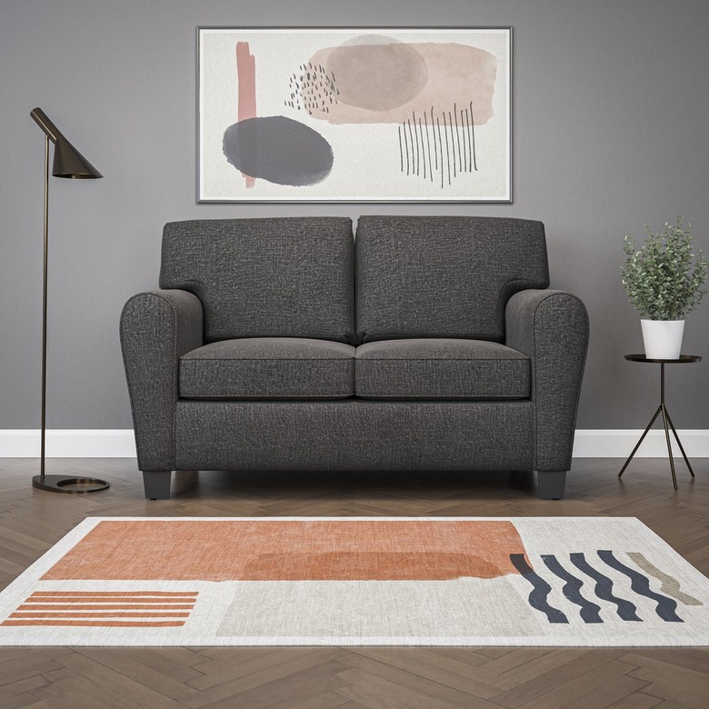 Grey loveseat