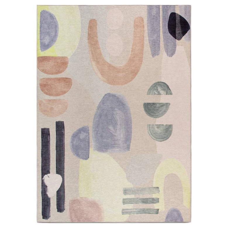 Tumble Fez graphic shapes washable rug