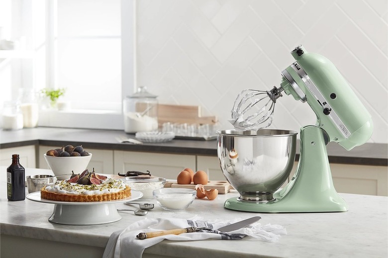 green stand mixer