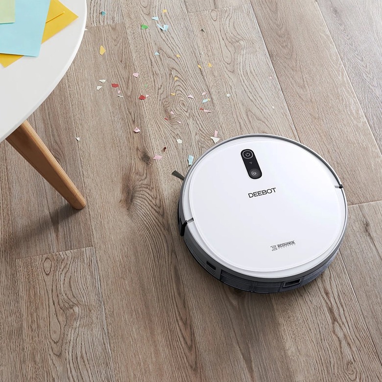 white robot vacuum