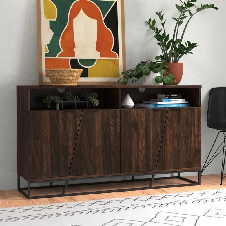 wooden sideboard