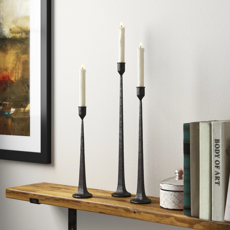 metal candlesticks