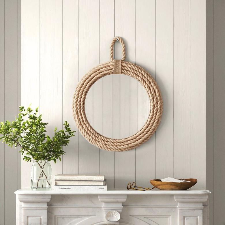 round rope coastal mirror