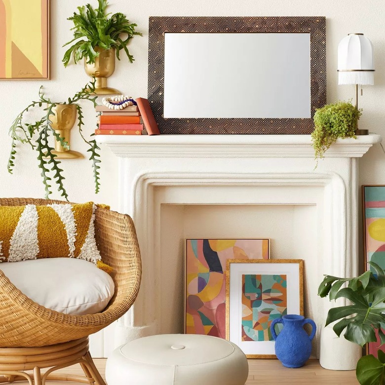 minimalist bohemian living room