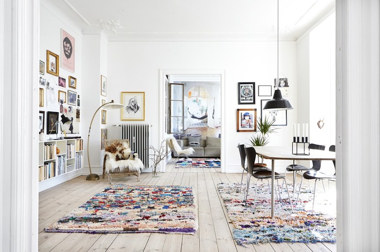minimal boho dining area