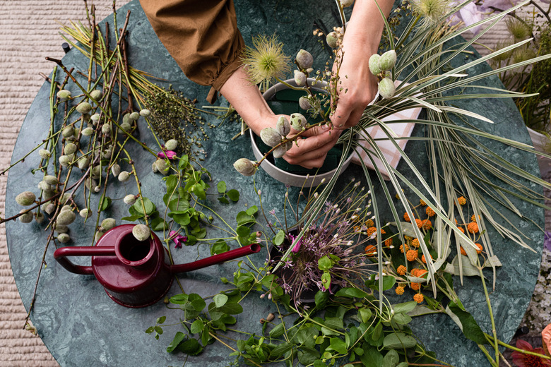 Floral Arrangement with Felisa Funes from of the flowers