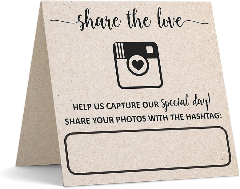 Wedding Hashtag Signs