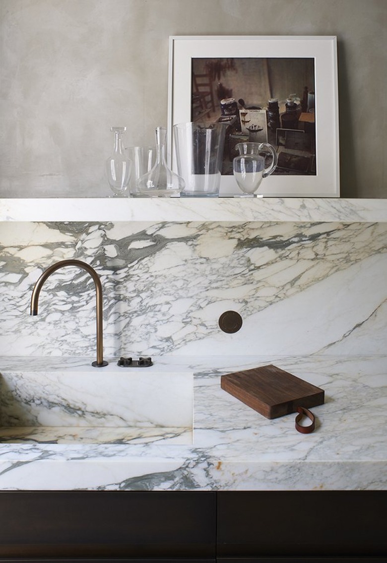 Best kitchen sink materials Marble sink