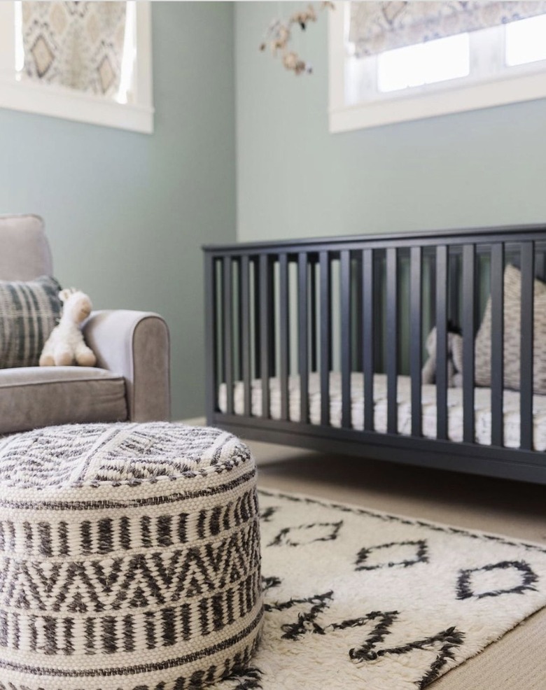 wall colors and gray furniture