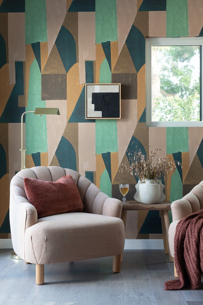 mauve and turquoise color idea