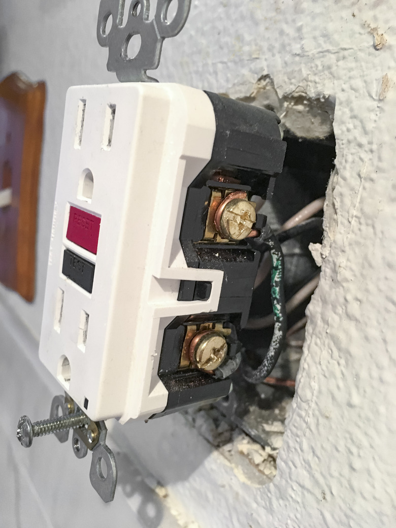 Electrical GFCI Outlet DIY mobilestock