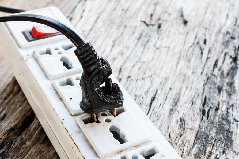 Electrical failure resulting in electricity wire burnt