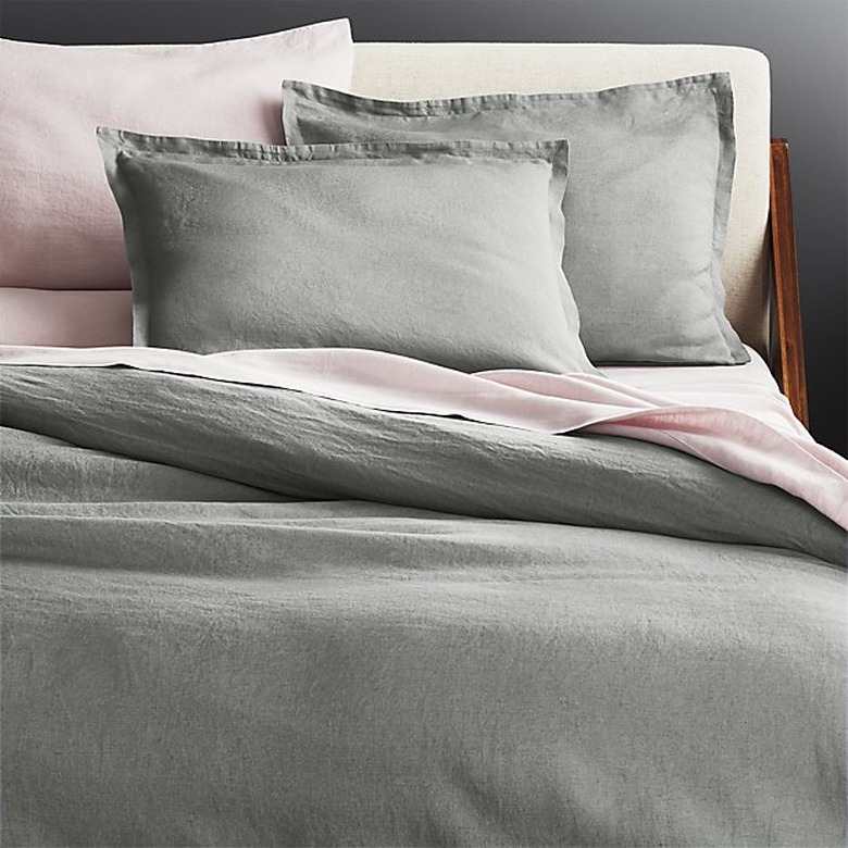 CB2 Linen Duvet and Two King Shams