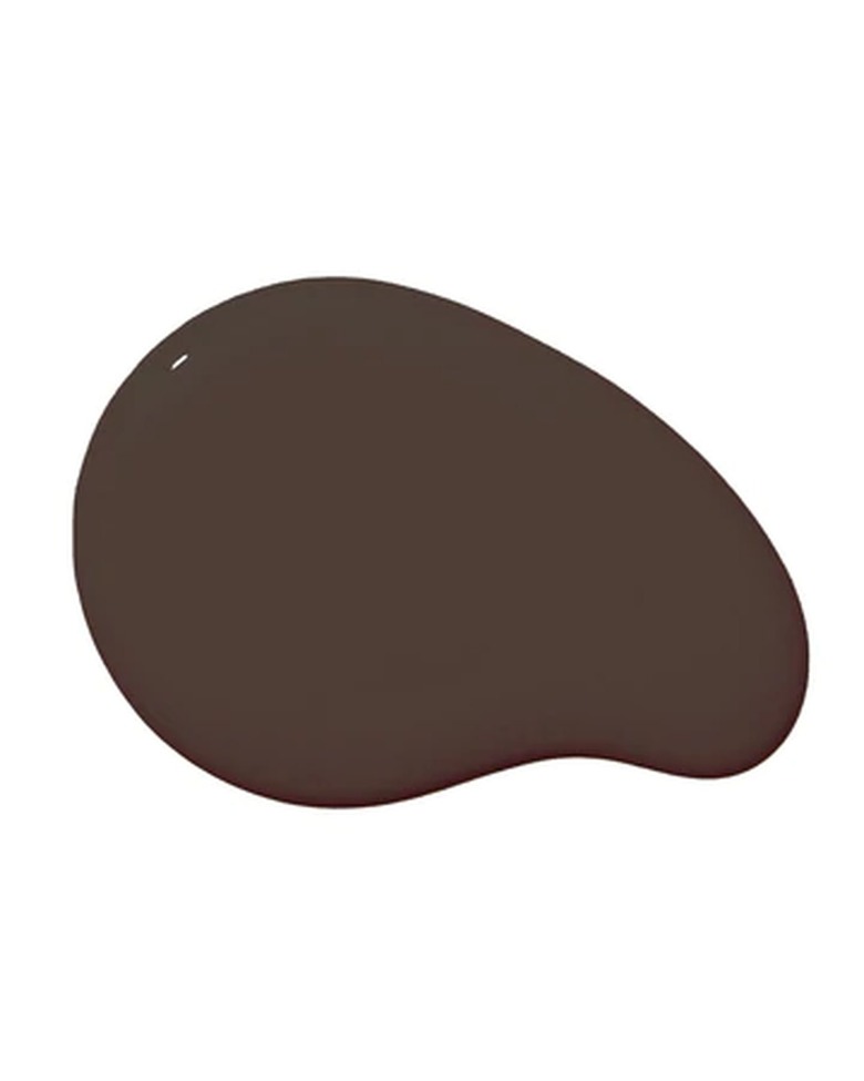 brown paint dollop