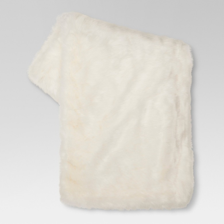 Threshold Faux Fur Throw Blanket