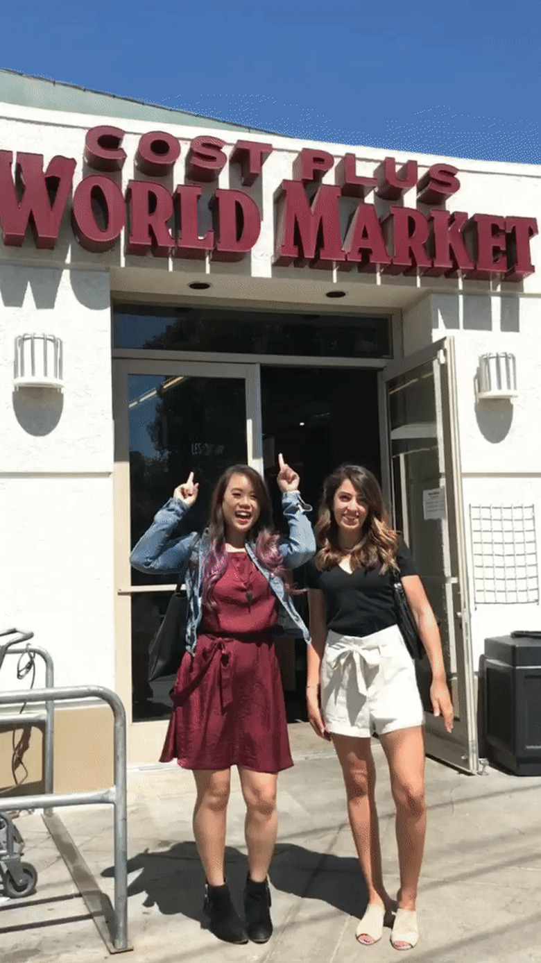 Garineh and Lacey Outside World Market