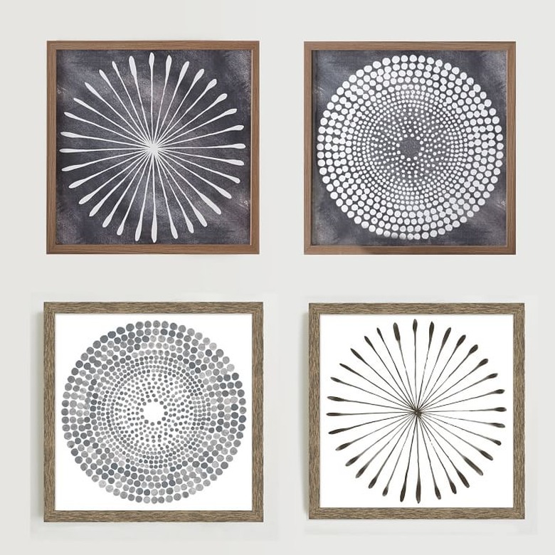 West Elm Watercolor Burst Art