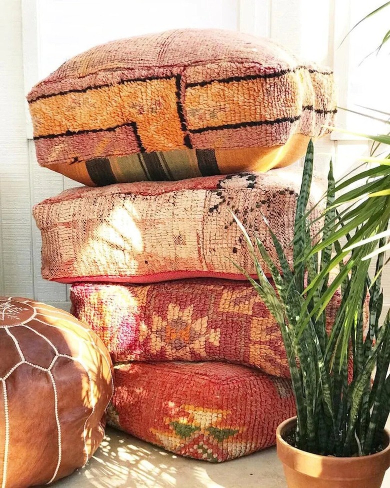 Moroccan poufs