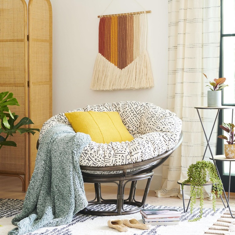 macrame colored hanging