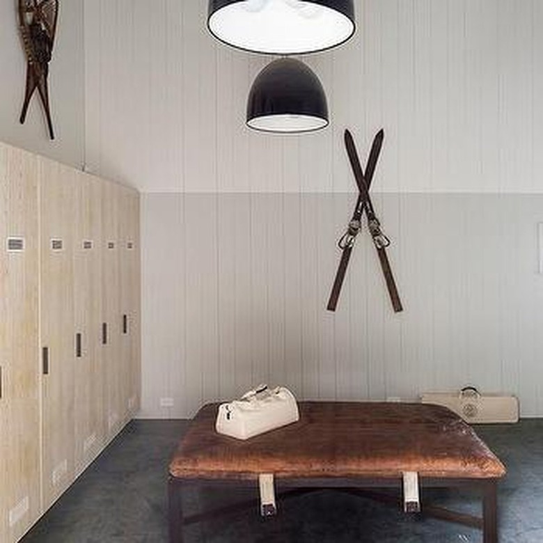 Scandinavian inspired mud room