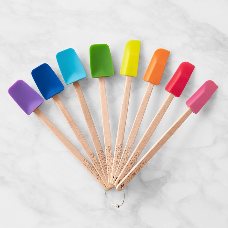 rainbow mini spatula set