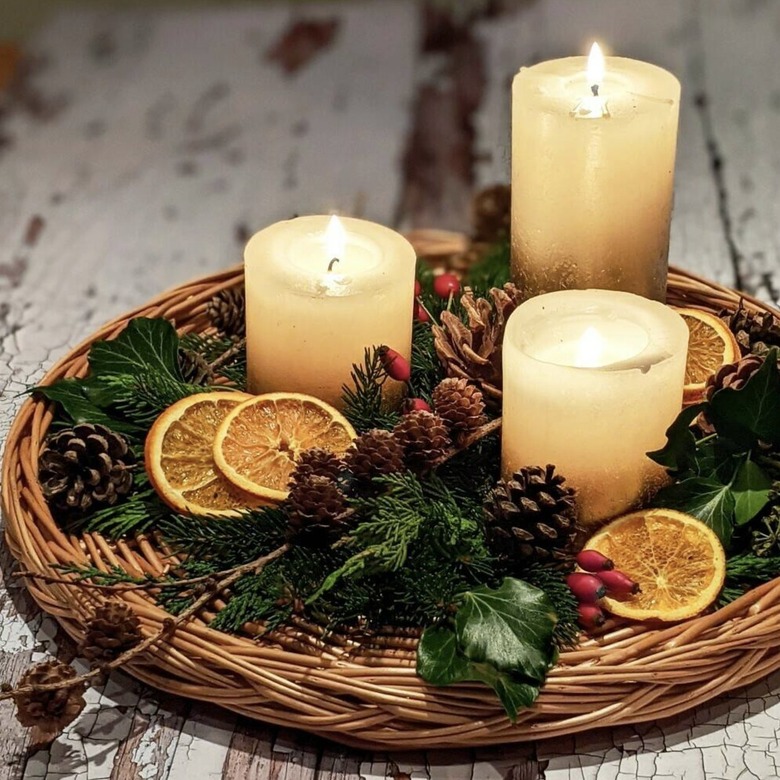 Wicker-Base Centerpiece